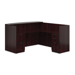 6' x 6' Reception Desk with B/B/F & F/F Pedestal