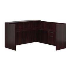 6' x 6' Reception Desk with Hanging B/F Pedestal