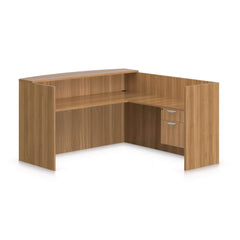 6' x 6' Reception Desk with Hanging B/F Pedestal