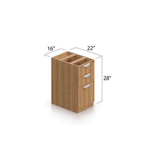 L71B - 6' x 5' L-Shape Workstation(Credenza Shell with B/B/F, F/F Pedestal) - Kainosbuy.com
