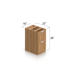 L66C - 5.5' x 5.5' L-Shape Workstation(Rectangular Desk with B/B/F, F/F Pedestal) - Kainosbuy.com