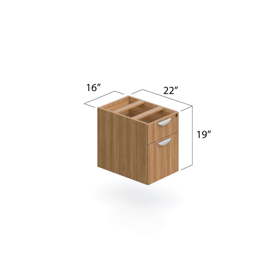 U66B - 5.5' x 8.5' U-Shape Workstation(Rectangular Desk with Hanging B/F Pedestal) - Kainosbuy.com