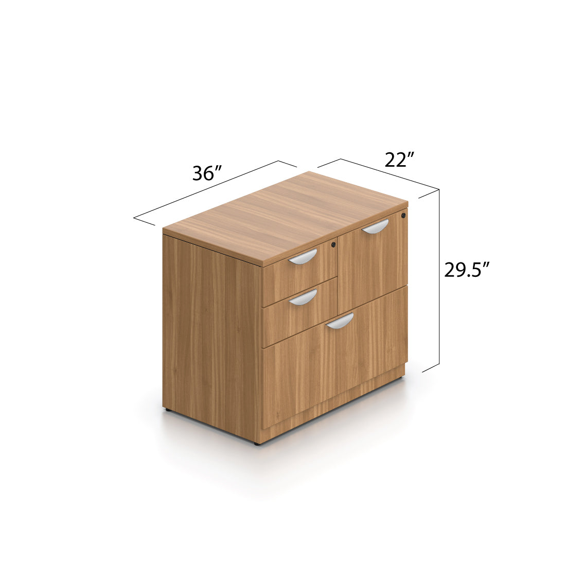 Mixed Storage Cabinet 36" x 22" - Kainosbuy.com