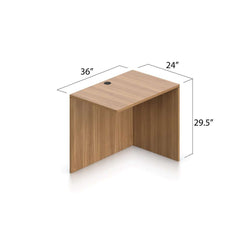 L71B - 6' x 5' L-Shape Workstation(Credenza Shell with B/B/F Pedestal) - Kainosbuy.com