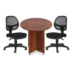 36" Round Table/Cross Base with 2 Chairs (G11642B) - Kainosbuy.com