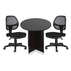 36" Round Table/Cross Base with 2 Chairs (G11642B) - Kainosbuy.com