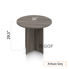 36" Round Table/Cross Base with 2 Chairs (G11650B) - Kainosbuy.com
