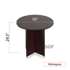 36" Round Table/Cross Base with 2 Chairs (G11650B) - Kainosbuy.com