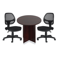 36" Round Table/Cross Base with 2 Chairs (G11642B) - Kainosbuy.com