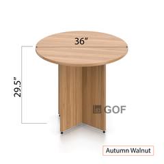 36" Round Table/Cross Base with 2 Chairs (G11650B) - Kainosbuy.com
