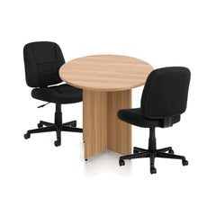 36" Round Table/Cross Base with 2 Chairs (G11343B) - Kainosbuy.com