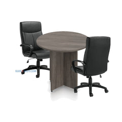 36" Round Table/Cross Base with 2 Chairs (G11782B) - Kainosbuy.com