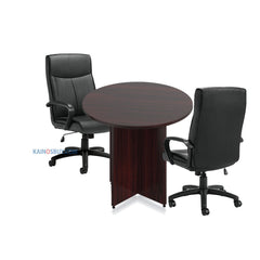 36" Round Table/Cross Base with 2 Chairs (G11782B) - Kainosbuy.com