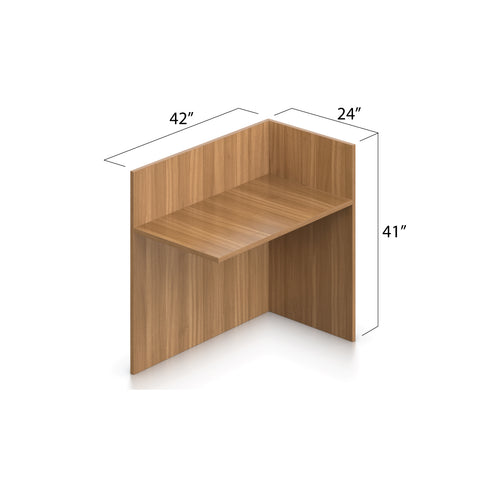 6' x 6' Reception Desk with B/B/F & F/F Pedestal - Kainosbuy.com