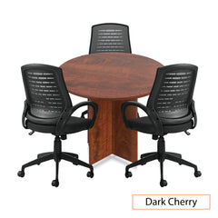 42" Round Table/Cross Base with 3 Chairs (G10902B) - Kainosbuy.com