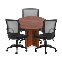 42" Round Table/Cross Base with 3 Chairs (G10900B) - Kainosbuy.com