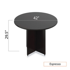 42" Round Table/Cross Base with 3 Chairs (G11650B) - Kainosbuy.com