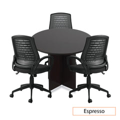 42" Round Table/Cross Base with 3 Chairs (G10902B) - Kainosbuy.com