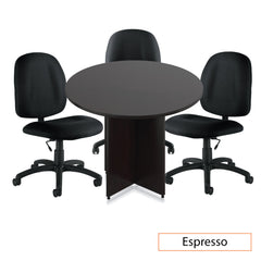42" Round Table/Cross Base with 3 Chairs (G11650B) - Kainosbuy.com