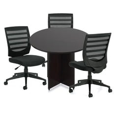 42" Round Table/Cross Base with 3 Chairs (G11922B) - Kainosbuy.com