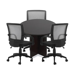 42" Round Table/Cross Base with 3 Chairs (G10900B) - Kainosbuy.com