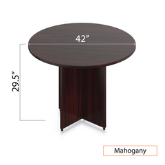42" Round Table/Cross Base with 3 Chairs (G10902B) - Kainosbuy.com