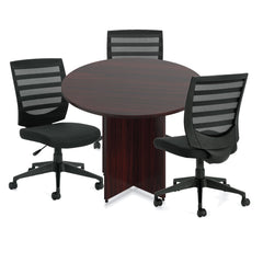 42" Round Table/Cross Base with 3 Chairs (G11922B) - Kainosbuy.com