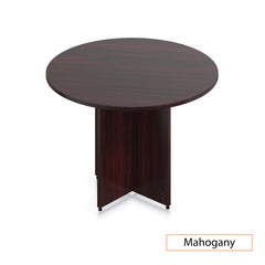42" Round Table/Cross Base with 3 Chairs (G10902B) - Kainosbuy.com