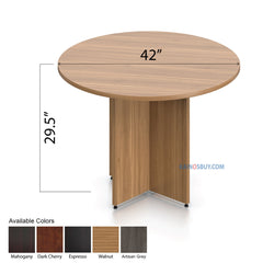42" Round Table/Cross Base with 3 Chairs (G11650B) - Kainosbuy.com