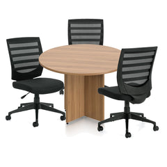 42" Round Table/Cross Base with 3 Chairs (G11922B) - Kainosbuy.com