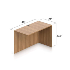 L66D - 5.5' x 6' L-Shape Workstation(Credenza Shell with B/B/F Pedestal) - Kainosbuy.com