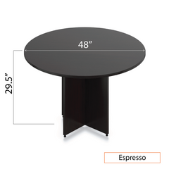 48" Round Table/Cross Base with 4 Chairs (G11650B) - Kainosbuy.com