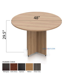 48" Round Table/Cross Base with 4 Chairs (G10902B) - Kainosbuy.com