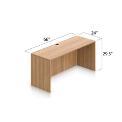 66"x24" Credenza shell with B/B/F and F/F pedestal - Kainosbuy.com