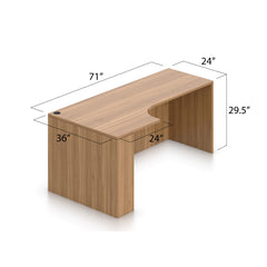 Credenza with Corner Extension(Left) 71" x 36" - Kainosbuy.com