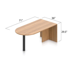 U71D - 6' x 9.5' U-Shape Workstation(Island D with Hanging B/F Pedestal) - Kainosbuy.com