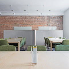 GOF 30"D x 228"W x 48”/60”/72”H, T-Shaped Freestanding Fabric Partition