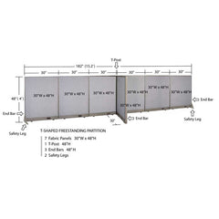GOF Office T-Shaped Partition 30D x 180W x 48H - Kainosbuy.com