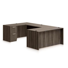 U71B - 6' x 8.5' U-Shape Workstation (Rectangular Desk with B/B/F and F/F Pedestals)