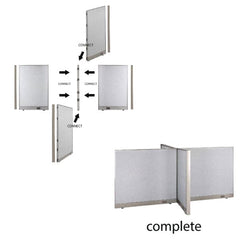 Office Partition X-Post  Connector - Kainosbuy.com