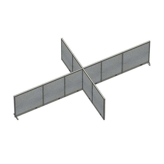 GOF Office X-Shaped Partition 132D x 228W x 48H - Kainosbuy.com