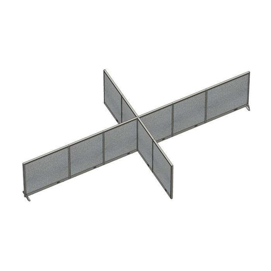 GOF Office X-Shaped Partition 132D x 240W x 48H - Kainosbuy.com