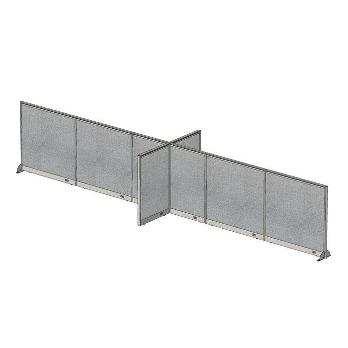 GOF Office X-Shaped Partition 60D x 252W x 48H - Kainosbuy.com