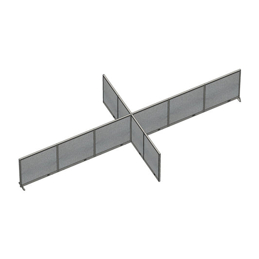 GOF Office X-Shaped Partition 132D x 288W x 48H - Kainosbuy.com