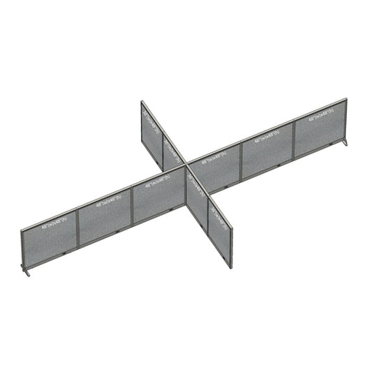 GOF Office X-Shaped Partition 144D x 288W x 48H - Kainosbuy.com