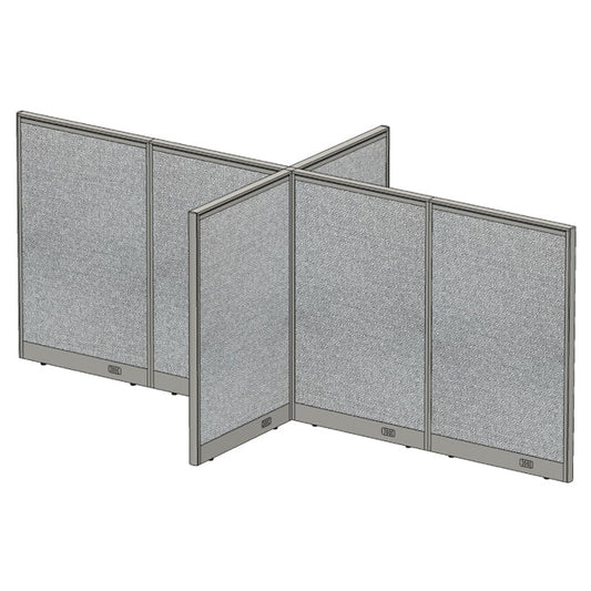 GOF Office X-Shaped Partition 60D x 120W x 48H - Kainosbuy.com