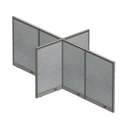 GOF Office X-Shaped Partition 60D x 132W x 48H - Kainosbuy.com