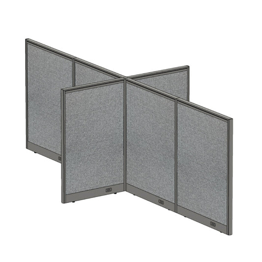 GOF Office X-Shaped Partition 60D x 144W x 48H - Kainosbuy.com