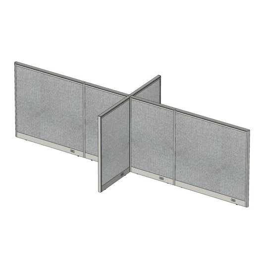 GOF Office X-Shaped Partition 60D x 156W x 48H - Kainosbuy.com