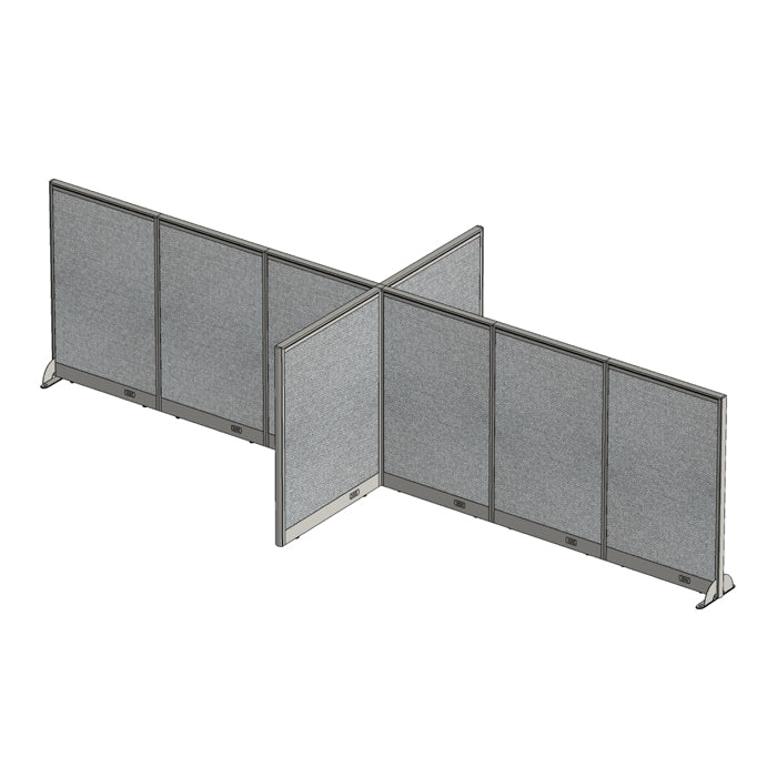 GOF Office X-Shaped Partition 72D x 180W x 48H - Kainosbuy.com